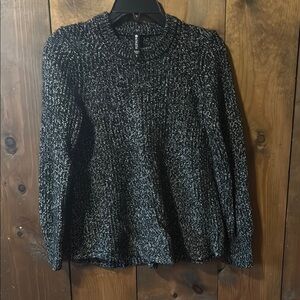 Black and White Knit Sweater